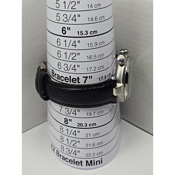 Steinhausen Marquise Automatic Watch Moon Phase Triple Calendar Silver Black - Picture 8 of 13